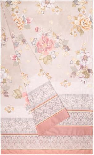 Bassetti Hanami Foulard made of 100% cotton in Beige 41, dimensions: 180x270 cm - 9330037 on sale