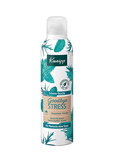 Kneipp Foam Shower Goodbye Stress - moisturizing shower foam with essential oils of rosemary and water mint for more energy - vegan - 200ml on sale