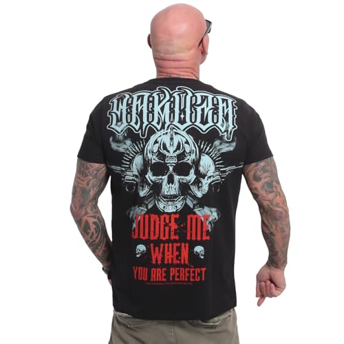 Yakuza Herren Judge Me T-Shirt, Schwarz, im Sale