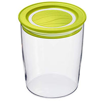Thumbnail for Rotho Cristallo round storage container 0.7l with lid and seal, plastic (SAN) BPA-free, transparent/green, 0.7l (11.0 x 11.0 x 11.8 cm) on sale