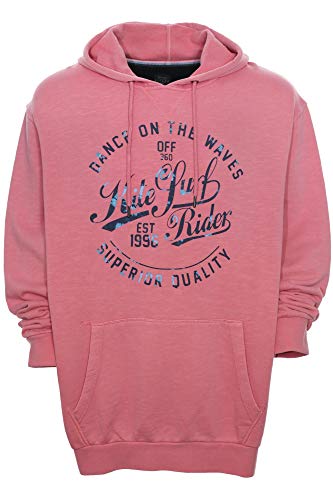 Kitaro Hoody Kapuzenpullover Sweatshirt Sweat Shirt Herren, Farbe:rosa, Herrengrößen:XLT im Sale