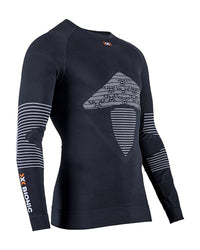 Thumbnail for X-Bionic Herren Energizer 4.0 Shirt Round Neck Long Sleeves Men, Teal Blue/Anthracite, im Sale