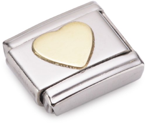 Nomination Composable Classic Love Edelstahl und 18K-Gold (Herz) 030116 im Sale