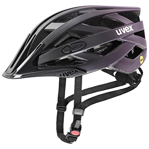uvex i-vo cc MIPS - lightweight all-round helmet for men and women - MIPS system - individual size adjustment - black-plum - 52-57 cm on sale