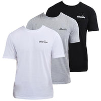 Thumbnail for ellesse Men's Azzini (3 Pack) T-Shirt, black/grey/white, on sale