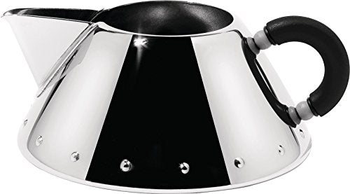 Alessi Rahmkännchen aus Edelstahl mit Griff aus PA,schwarz, 15.5 x 11 x 14.5 cm im Sale
