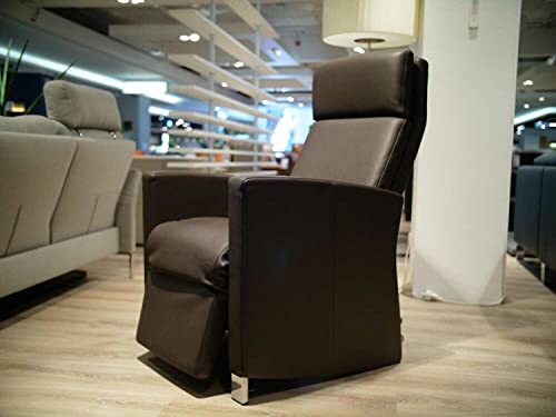 Erpo Sessel Relax RE 100 Leder 43.089 Mocca mit Motorischer Verstellung im Sale