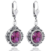 Thumbnail for Earrings red silver earrings brands crystals Siam NOBEL JEWELERY on sale