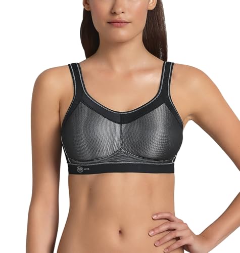 Anita Active Damen Bügelloser BH 5529, Schwarz (Schwarz 001) , 90E im Sale