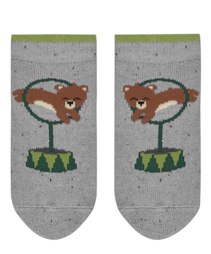 FALKE Unisex Baby Stoppersocken Show Bears B Hp Baumwolle rutschhemmende Noppen 1 Paar, Blau Space Blue 6116, 62-68 im Sale