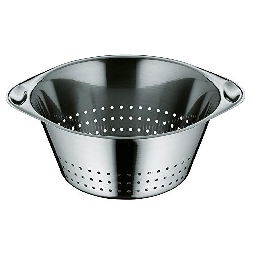 WMF Gourmet Sieb Edelstahl 24 cm, Seiher mit großen Löchern, Nudelsieb, Küchensieb, Cromargan Edelstahl, spülmaschinengeeignet im Sale