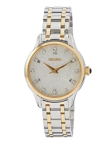 Seiko Damen Analog Japanisches Quarzwerk Uhr mit Edelstahl Armband SRZ550P1 im Sale