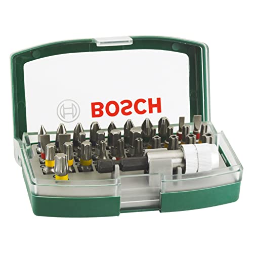 Bosch 32-piece screwdriver bit set (PH, PZ, Hex, T, TH, S bit, drill and screwdriver accessories) on sale