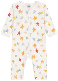 Thumbnail for Petit Bateau A0BB5 Langärmliger, Fußloser Schlafanzug Unisex Baby Marshmallow/Multico 3 Jahre im Sale