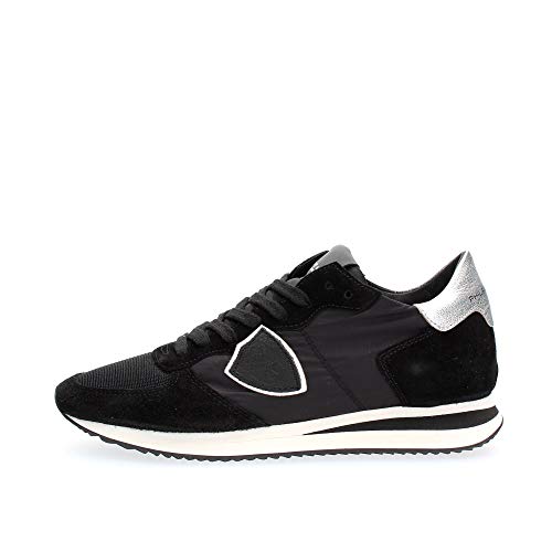 Philippe Model Tropez X Basic Sneaker Women Black/Silver - - Low-top sneakers on sale