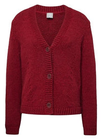 Thumbnail for Rabe Strickjacke Unifarben in Rot für Damen im Sale