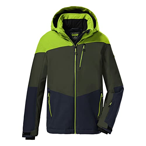 Killtec Jungen Ksw 161 Bys Jckt Skijacke/ Funktionsjacke Mit Kapuze Und Schneefang, Apfel, 140 EU im Sale