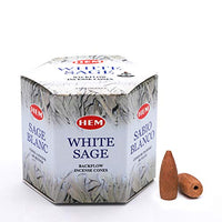 Thumbnail for HEM Räucherkegel Incense Cones backflow White sage weißer Salbei 4x40 Stück (Gesamt 160) im Sale