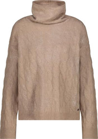 Thumbnail for MONARI Pullover mit Glitzerdruck Milk Chocolate - 38 im Sale