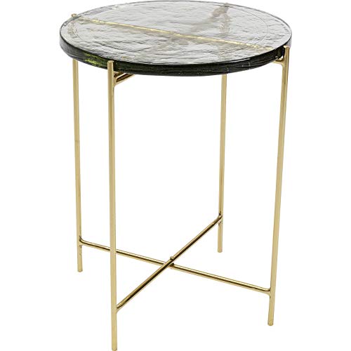 Kare Beistelltisch Ice, Messing, 50x40x40cm im Sale
