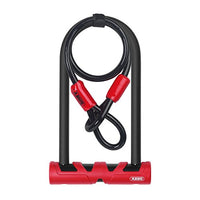 Thumbnail for ABUS U-lock Ultimate 420 + USH holder + Cobra 10/120 security cable - bicycle lock set - ABUS security level 12 - black/red - 140 mm shackle height on sale