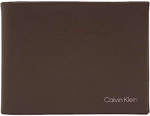 Calvin Klein Men's Wallet Concise Bifold Small, Brown (Java), One Size on Sale
