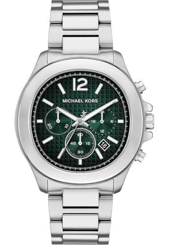 Michael Kors Herren-Uhren Analog Quarz One Size Silber 32029427 im Sale