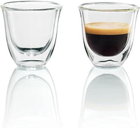 Thumbnail for De'Longhi Glasses Set DLSC312, 2 double-walled thermal glasses with insulating function for cold and hot drinks, durable borosilicate glass, dishwasher safe, capacity 330 ml, 2 pieces on sale