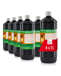 Thumbnail for Höfer Chemie FLAMBIOL Gereinigtes Petroleum 6 x 1 Heizöl - Entaromatisierte Qualität - Für Campingheizung, Petroleumlampe & Grillanzünder - Rußfreie Verbrennung im Sale