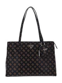 Thumbnail for GUESS Power Play Tech Tote Mocha Logo im Sale