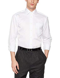 Thumbnail for Van Laack Men's RIGO-PC6N Casual Shirt, White (White 000), 45 on Sale