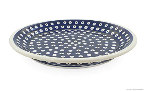 Bunzlauer Keramik flacher Teller (Speiseteller) Form 2, Ø 24,8 cm, H=3,0cm, Dekor 42