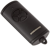 Thumbnail for Hörmann hand transmitter HSE4 BS with 4 button functions, with key fob loop, BiSecur radio technology, (for garage doors, entrance gates, front doors, etc.), black 4511736, 1 pack