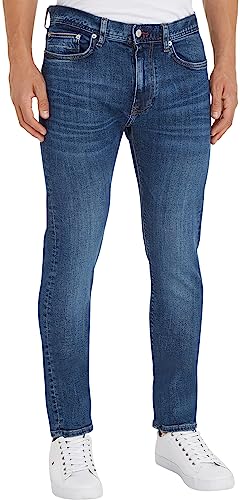 Tommy Hilfiger Herren Jeans Core Slim Bleecker Stretch, Blau (Oregon Indigo), 32W / 32 im Sale