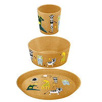 Thumbnail for KIDS SET ZOO Small plate + bowl + mug nature wood on sale