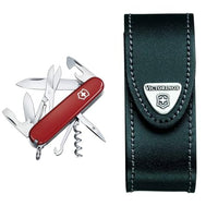 Thumbnail for Victorinox, Schweizer Taschenmesser, Climber & Drehclip-Gürteletui, Taschenmesser Etui, Messertasche für Gürtel, Leder, schwarz im Sale