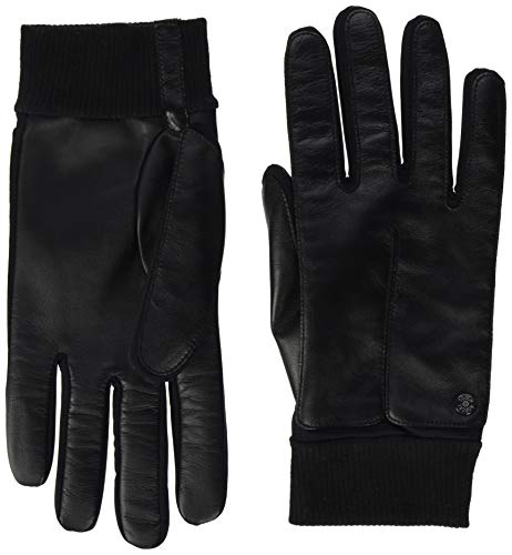 Roeckl Herren Kopenhagen Touch Lederhandschuhe, Schwarz, 25,5 cm (9,5) im Sale