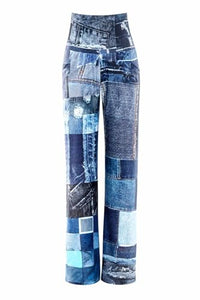 Thumbnail for Winshape Damen Functional Comfort Culottes Cul101c “high Waist” Mit Patchwork-Print Trainingshose, Blau, EU im Sale