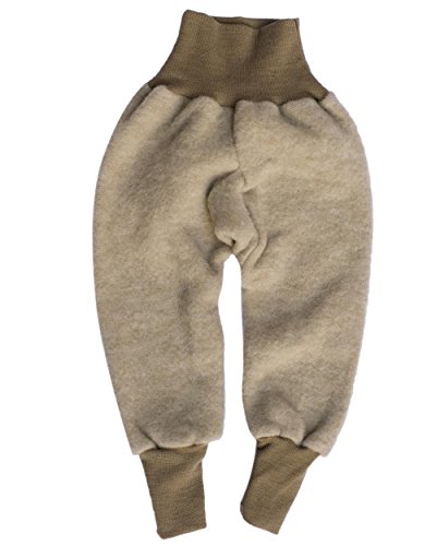 Cosilana Baby Hose mit Bund aus weichem Wollfleece, 100% Schurwolle kbT, größe 74/80 im Sale