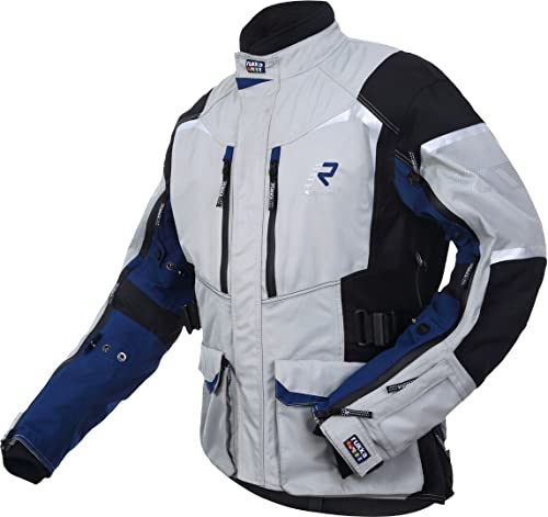 Rukka Rimo-R Motorrad Textiljacke (Grey/Blue,48) im Sale
