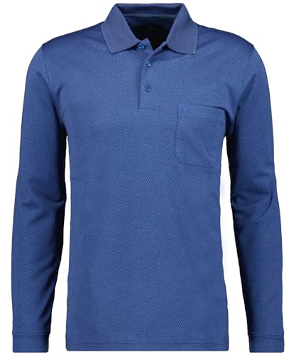 RAGMAN Herren Poloshirt Langarm , Weinrot-061 im Sale