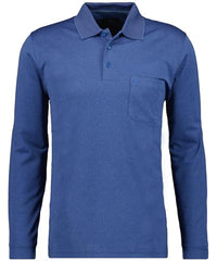 Thumbnail for RAGMAN Herren Poloshirt Langarm , Weinrot-061 im Sale