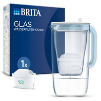 Thumbnail for BRITA glass water filter jug ​​light blue (2.5l) including 1x MAXTRA PRO all-in-1 cartridge – premium design water filter glass, robust & lightweight/reduces limescale, chlorine, metals such as lead & copper on sale