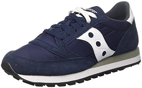 Saucony Men's Jazz Original Running Shoes, Multicolor (Navy/White 316) on Sale