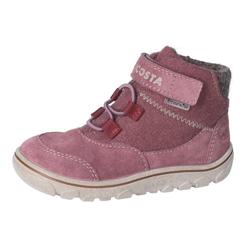 RICOSTA Mädchen Winterstiefel Jarno, Kinder Boots, Weite: Mittel, RicostaTEX, Barfuß-Schuh, Outdoor-Kinderschuhe, warm, Pflaume (380), 30 EU im Sale