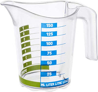 Thumbnail for Rotho Domino small measuring jug 0.15l with scale, plastic (PP) BPA-free, transparent, 0.15l (10.2 x 6.9 x 8.9 cm) on sale
