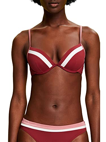 ESPRIT Damen Tayrona Beach Rcs Pad.plunge Bikini, Dark Red, B EU im Sale
