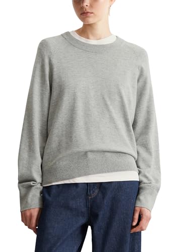 Marc OߴPolo Denim Damen Strickpullover mit Rundhalsausschnitt Regular Fit, Schwarz (Stone Melange), im Sale