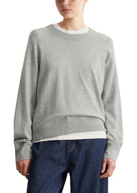 Thumbnail for Marc OߴPolo Denim Damen Strickpullover mit Rundhalsausschnitt Regular Fit, Schwarz (Stone Melange), im Sale