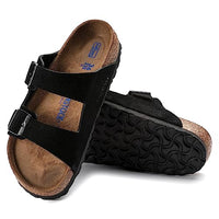 Thumbnail for Birkenstock Unisex Arizona SFB Black, Suede Leather FLIP Flops, Schwarz, EU im Sale